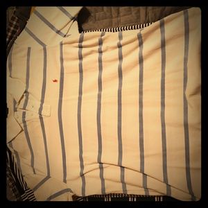 Polo shirt baby blue and white